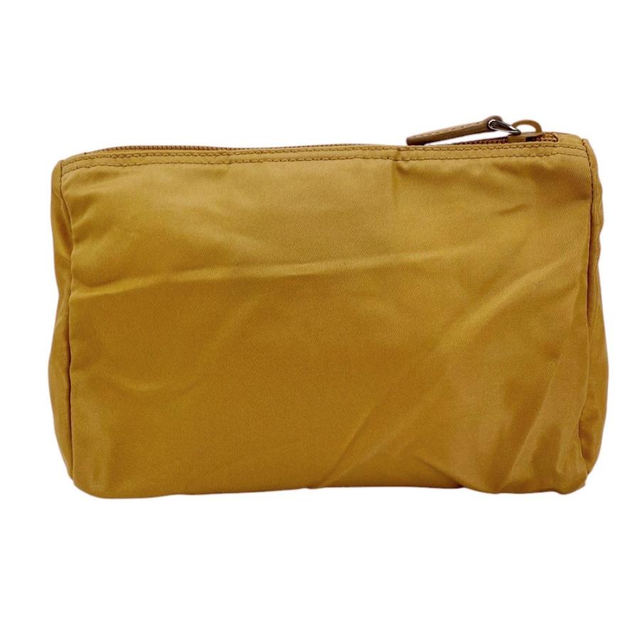 ■美品■　プラダ トライアングルロゴ ポーチ 小物入れ 化粧 メイク テスート ナイロン キャメル 【374777】2 |  | 01