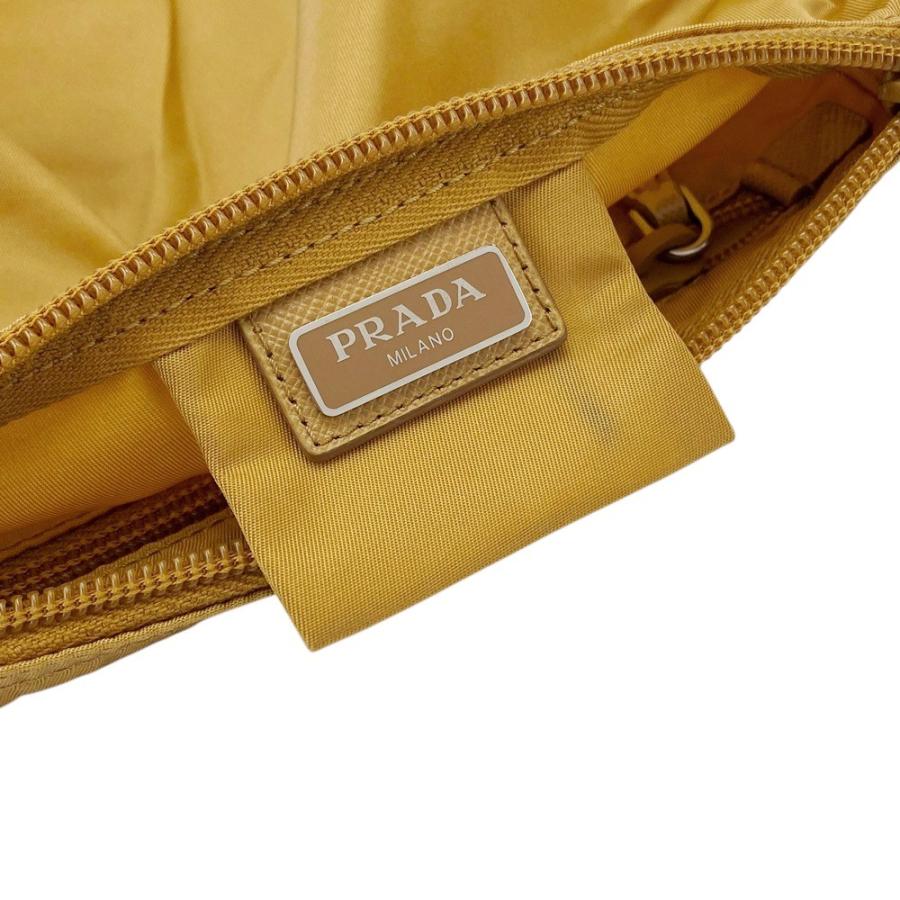 ■美品■　プラダ トライアングルロゴ ポーチ 小物入れ 化粧 メイク テスート ナイロン キャメル 【374777】2 |  | 07