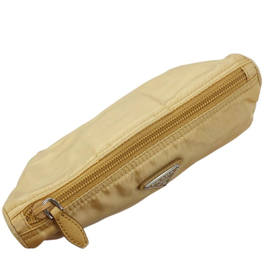 ■新同■　プラダ トライアングルロゴ ポーチ 小物入れ 化粧 メイク テスート ナイロン ベージュ 【374784】2 |  | 05