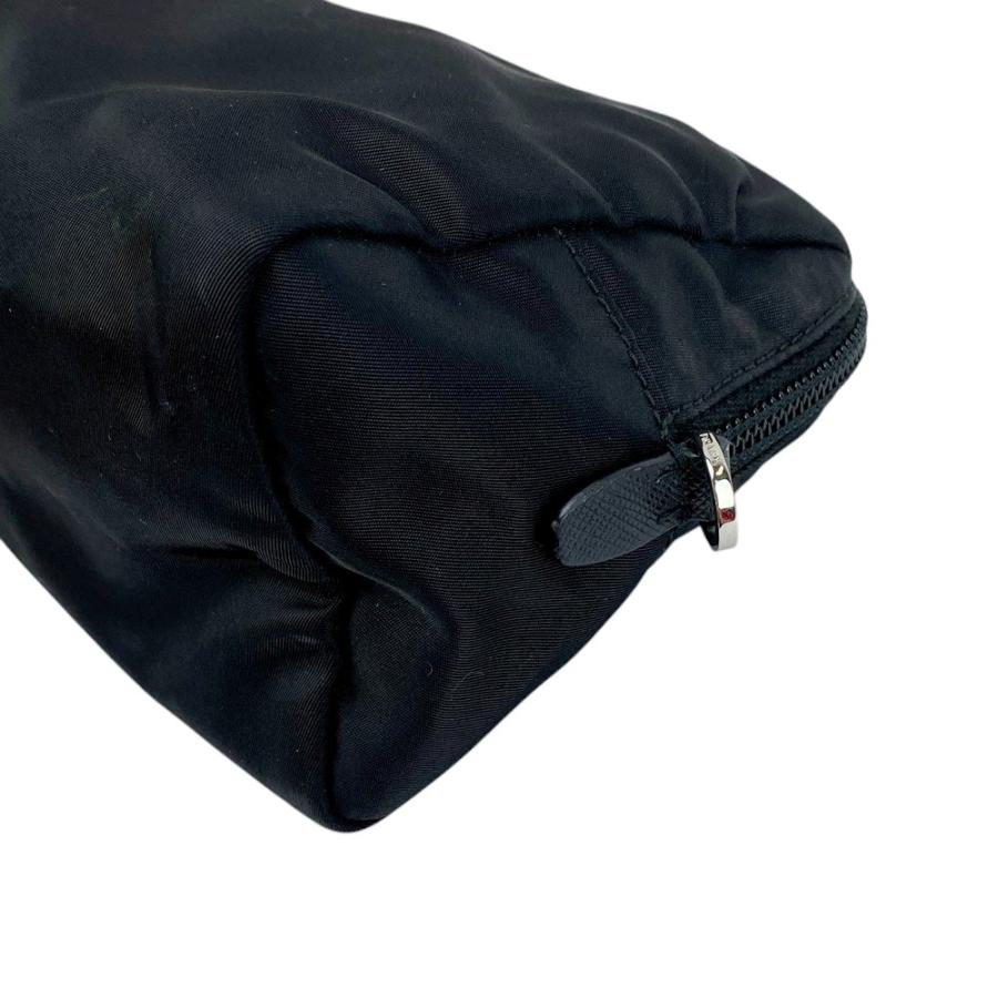 □中古□ プラダ トライアングルロゴ ポーチ ストラップ 小物入れ 化粧  