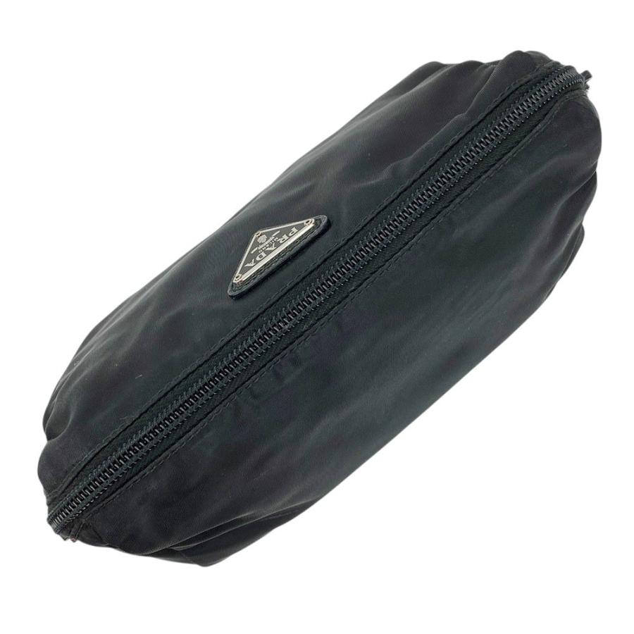 ■中古■　プラダ トライアングルロゴ ポーチ ストラップ 小物入れ 化粧 メイク テスート ナイロン ブラック 【375781】2 |  | 05