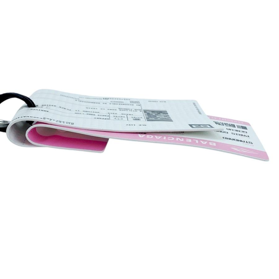 □未使用□ バレンシアガ トレインチケット ホルダー チャーム レザー  