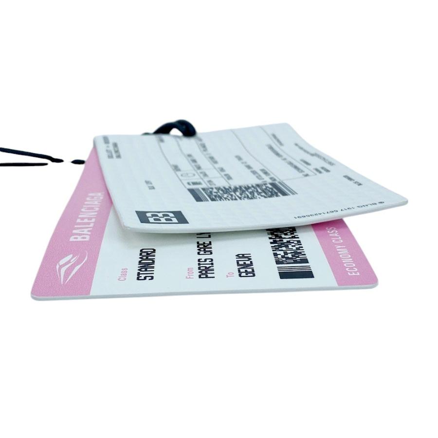 □未使用□ バレンシアガ トレインチケット ホルダー チャーム レザー  