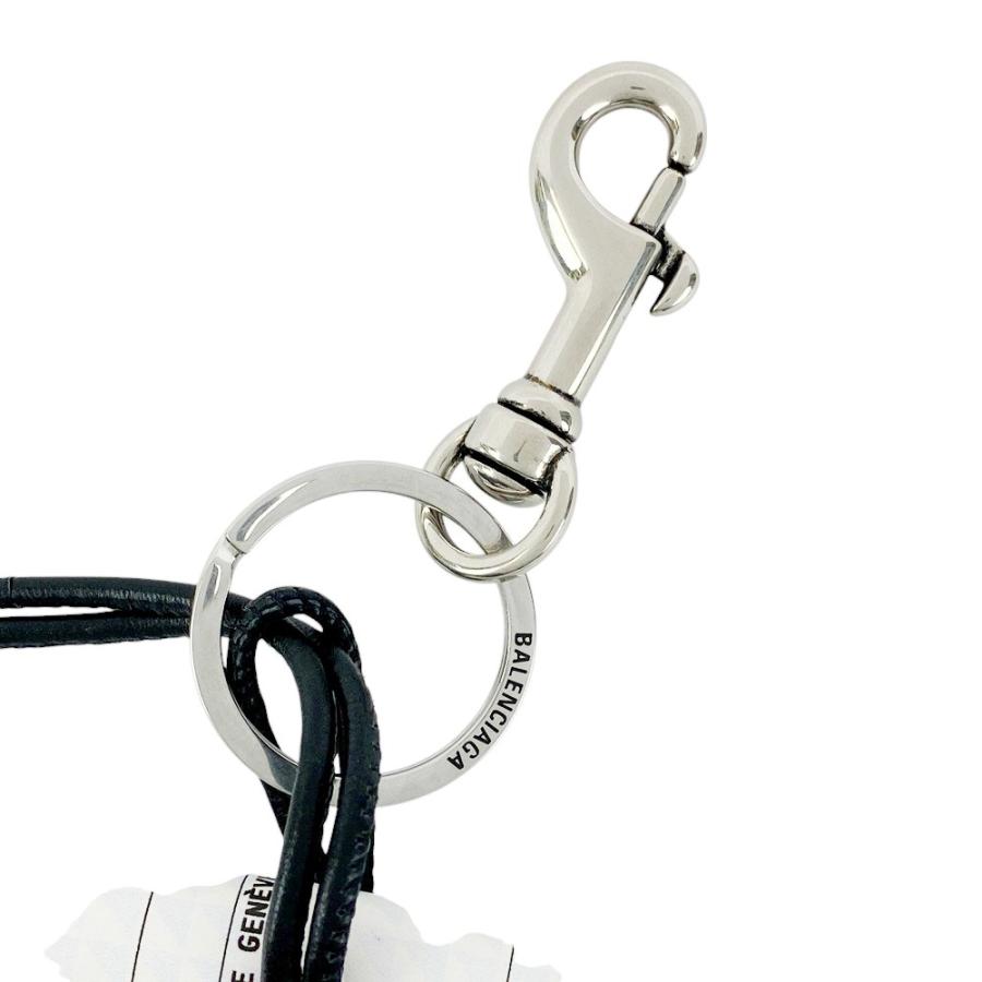 □未使用□ バレンシアガ トレインチケット ホルダー チャーム レザー  