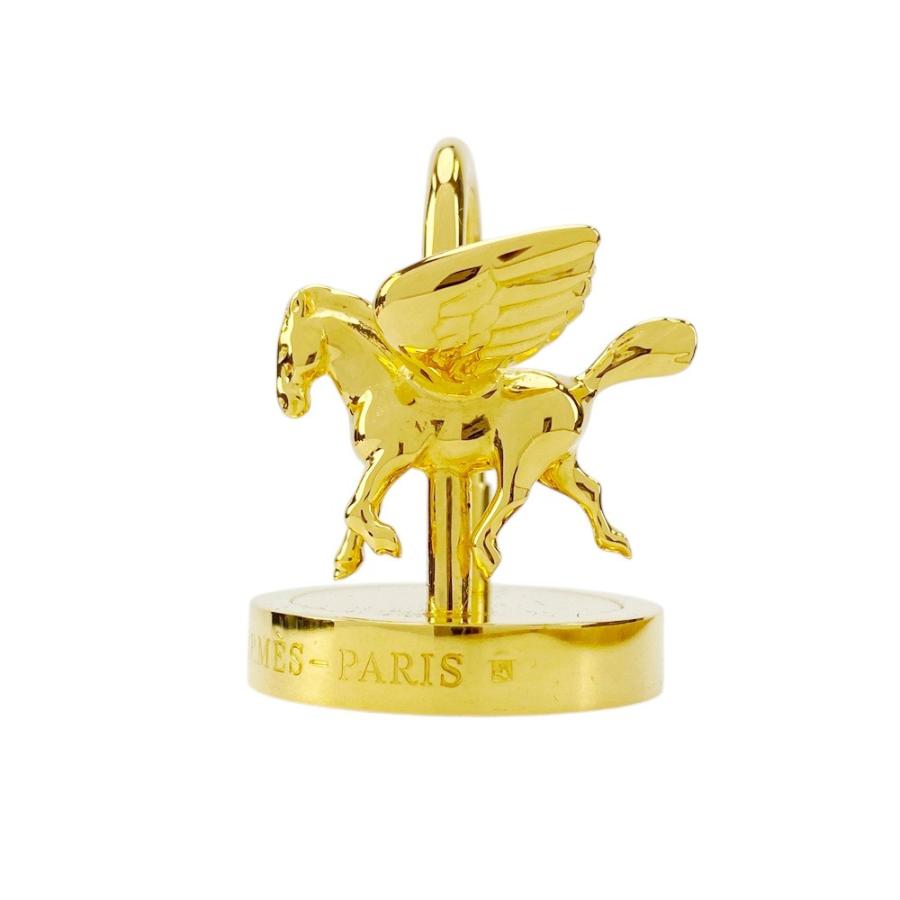 ■新同■　エルメス カデナ アーネダンス ペガサス バッグ チャーム キーホルダー 2007 ゴールド GP 箱 【376054】5 |  | 06