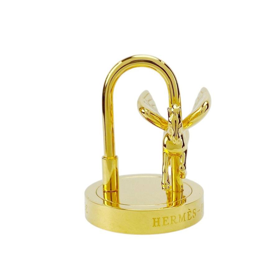 ■未使用■　エルメス カデナ アーネダンス ペガサス バッグ チャーム キーホルダー 2007 ゴールド GP 【376061】7 |  | 02