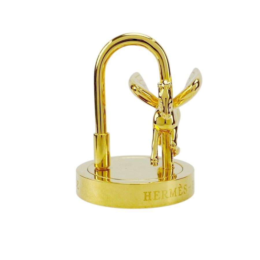 ■未使用■　エルメス カデナ アーネダンス ペガサス バッグ チャーム キーホルダー 2007 ゴールド GP 【376078】7 |  | 02