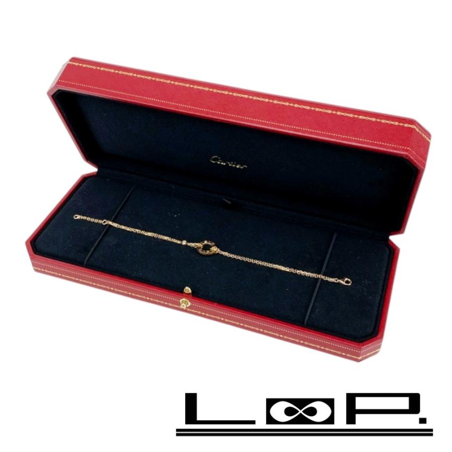 ■美品■　カルティエ ラブサークル ブレスレット アクセサリー ピンクゴールド ダイヤモンド 1PD PG750 Pt950 4.3g MRX877 箱 【378126】5 | 