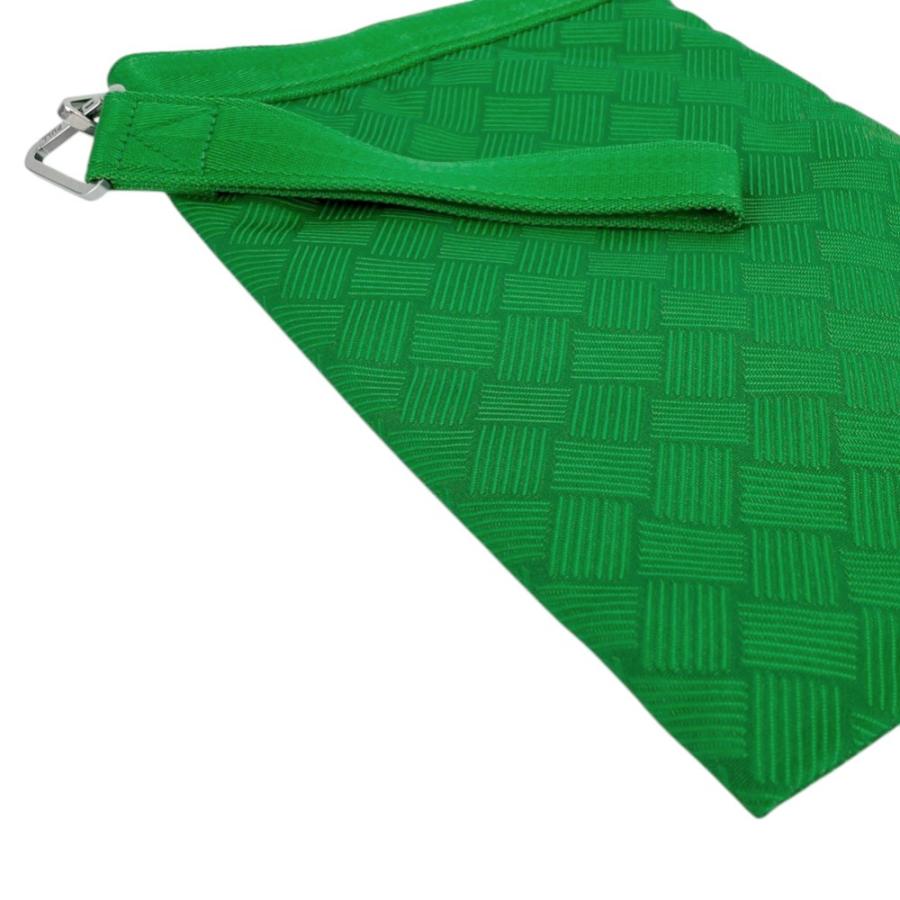 ■新同■　ボッテガヴェネタ クラッチ ポーチ 小物入れ ナイロン グリーン 【378355】5 |  | 02