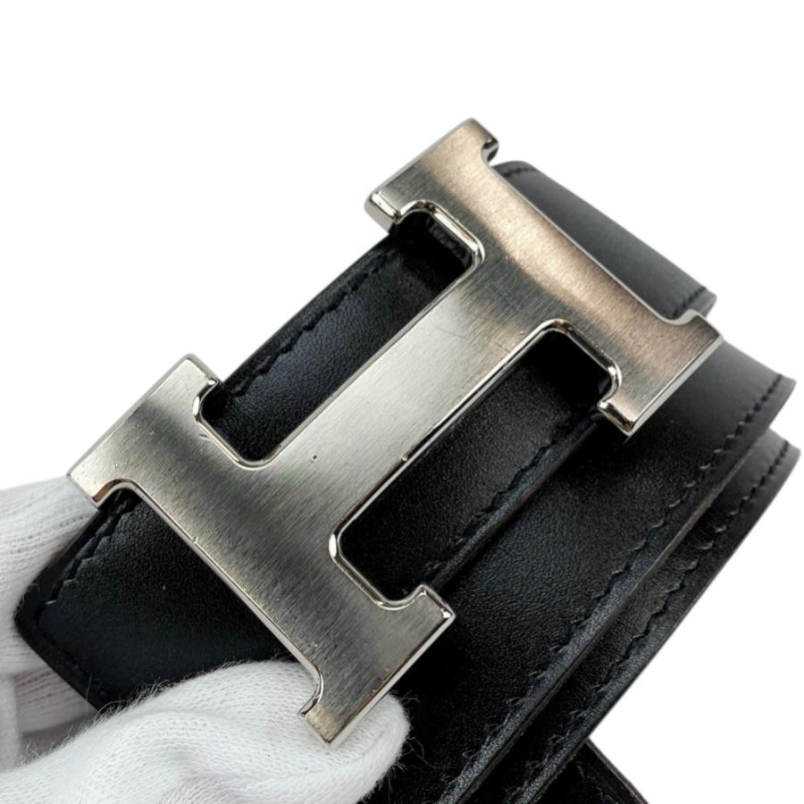 ■美品■　エルメス コンスタンス ベルト ビジネス SS レザー ブラック ブラウン □G刻 箱 【378379】3 |  | 01