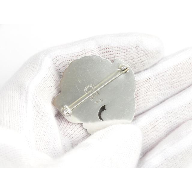 【年末年始 限定値下げ】■美品■　ジョージジェンセン ブローチ 葉っぱ アクセサリー シルバー SV #71 【38433】 |  | 04