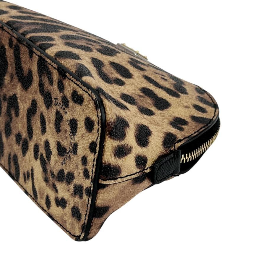 ■美品■　ドルチェ＆ガッパーナ ドルガバ 化粧ポーチ レオパード ヒョウ柄 ブラウン PVC  【384622】7 |  | 03