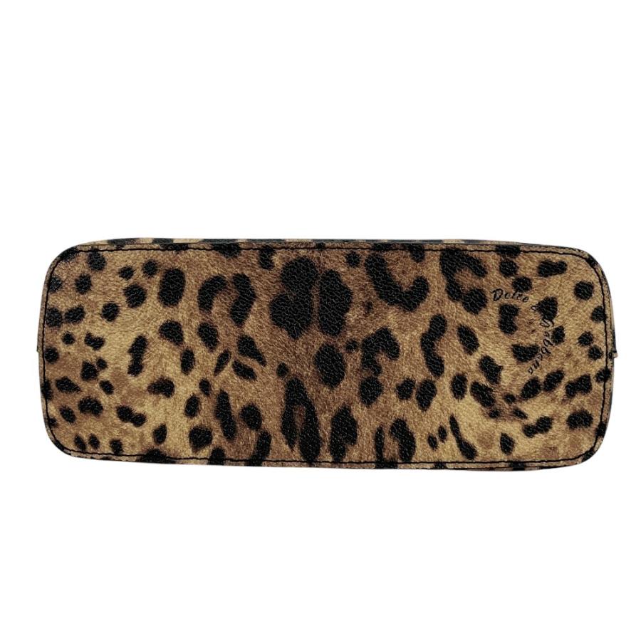■美品■　ドルチェ＆ガッパーナ ドルガバ 化粧ポーチ レオパード ヒョウ柄 ブラウン PVC  【384622】7 |  | 05