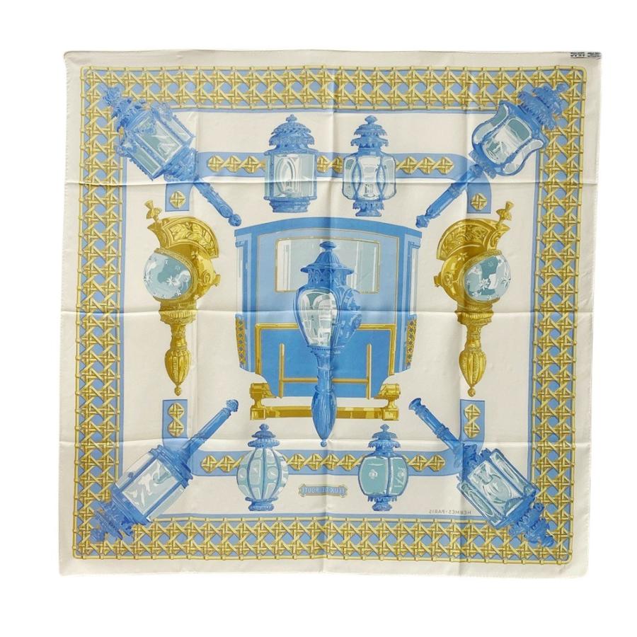 HERMES/エルメス カレ90 馬車のランタン シルク スカーフ e_1 HERMES エルメス スカーフ カレ90 FEUX DE ROUTE 馬車のランタン