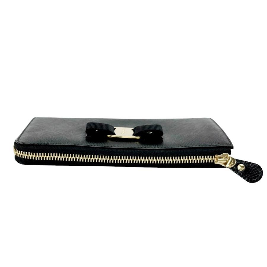 □新同□ フェラガモ ヴァラ リボン 長財布 財布 ウォレット