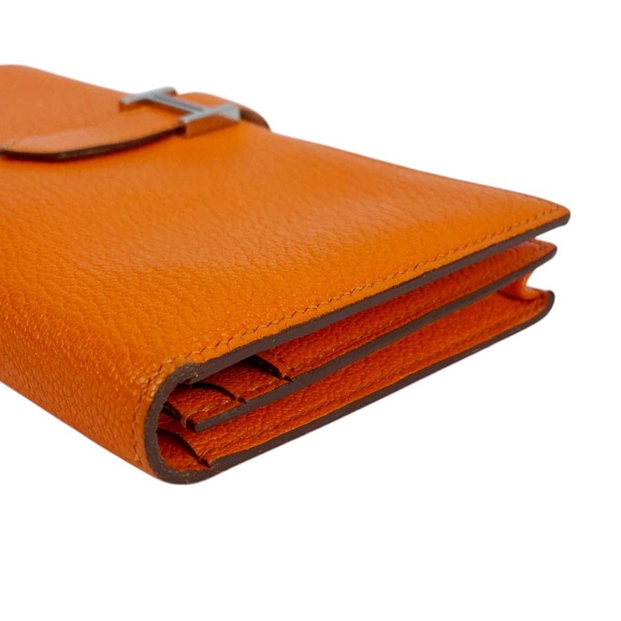 □美品□ エルメス ベアンスフレ 長財布 二つ折り 財布 シェーブル