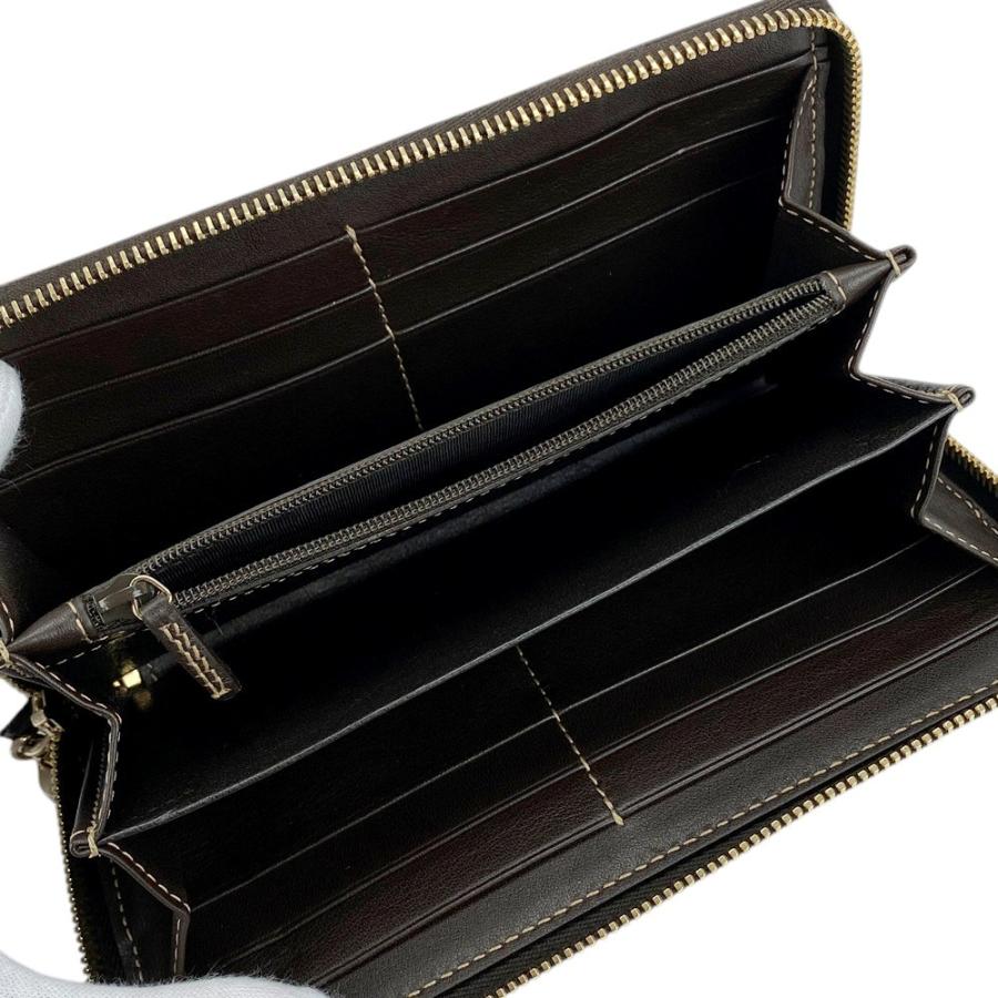 □新同□ グッチ ラウンドジップ 長財布 ハート GG キャンバス  