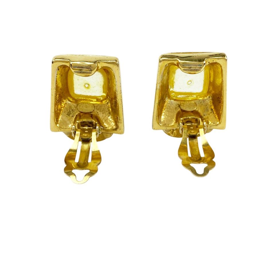 ■中古■ヴィンテージ■　シャネル ココマーク スクエアイヤリング アクセサリー ゴールド GP ガラス 97A 26.5g 【386770】7 |  | 06
