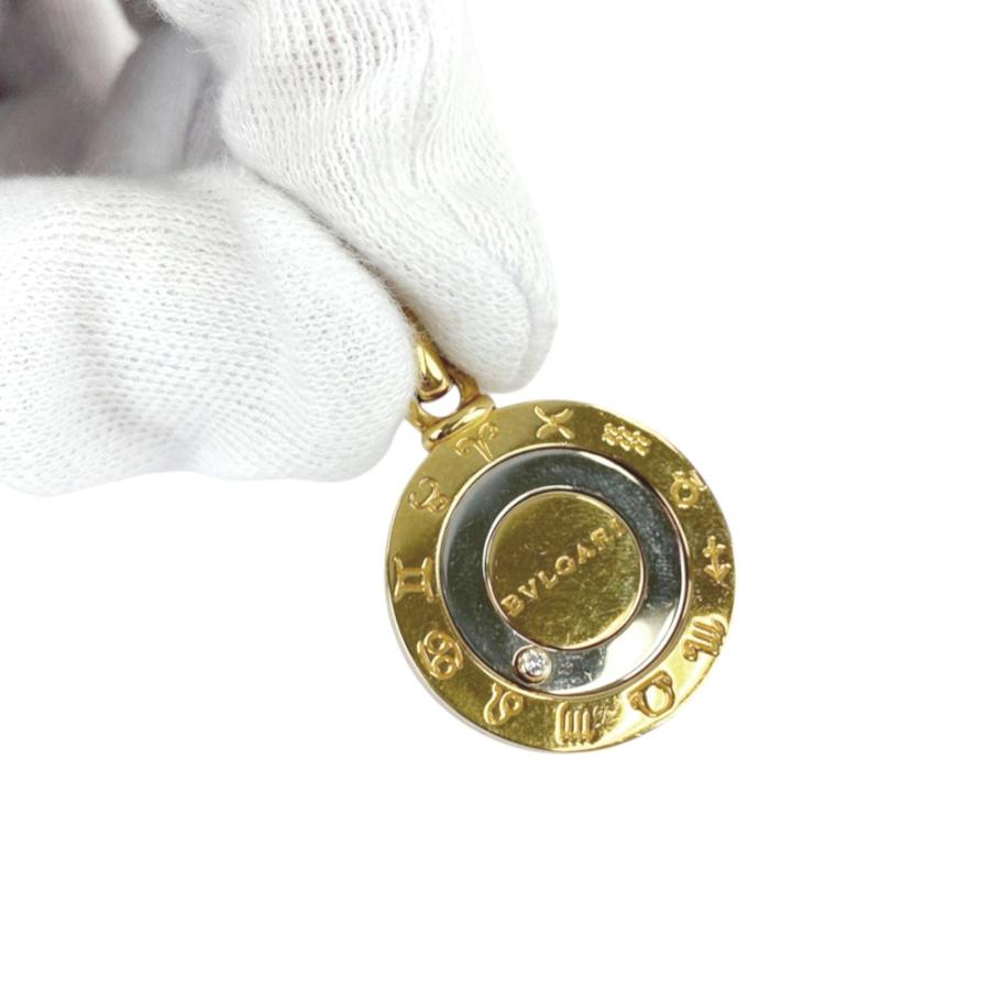 ■美品■　ブルガリ ホロスコープペンダントトップ ネックレス チャーム 12星座 可動 ダイヤモンド 1PD コンビ YG SS 【387265】7 |  | 06