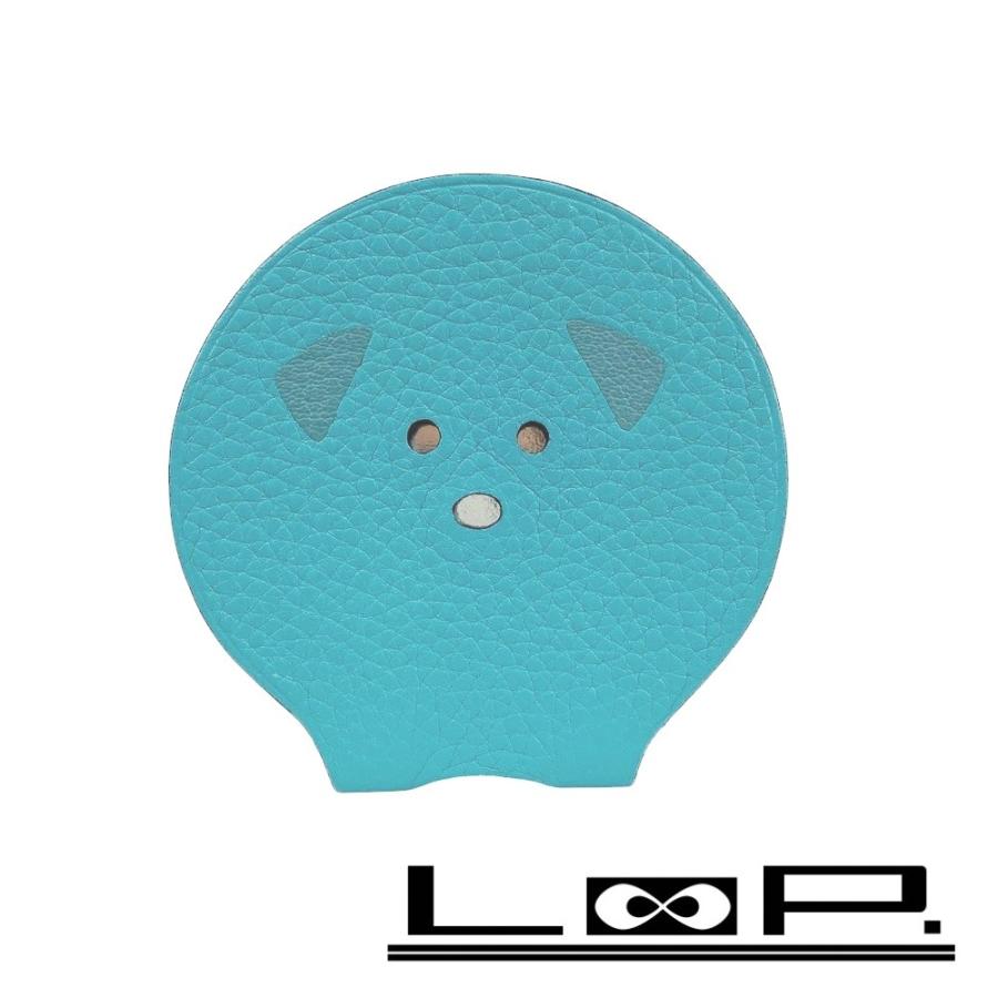 ■未使用■　エルメス ポケットミラー 折りたたみ アニマル ファッション トリヨン ブルー 箱 【389269】3 | 