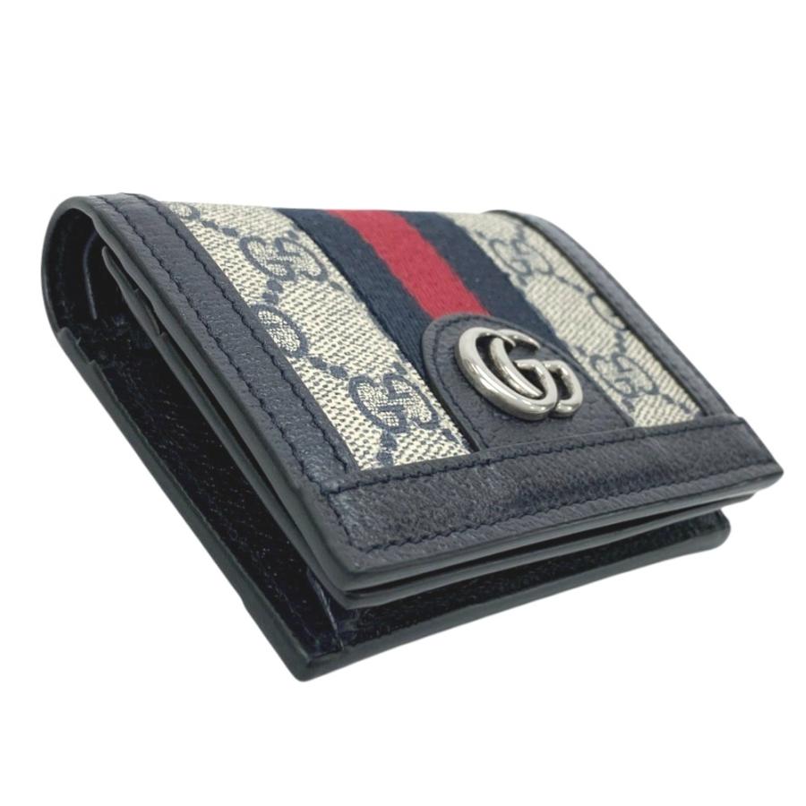 □美品□ グッチ シェリー GG スプリーム 2つ折り 財布