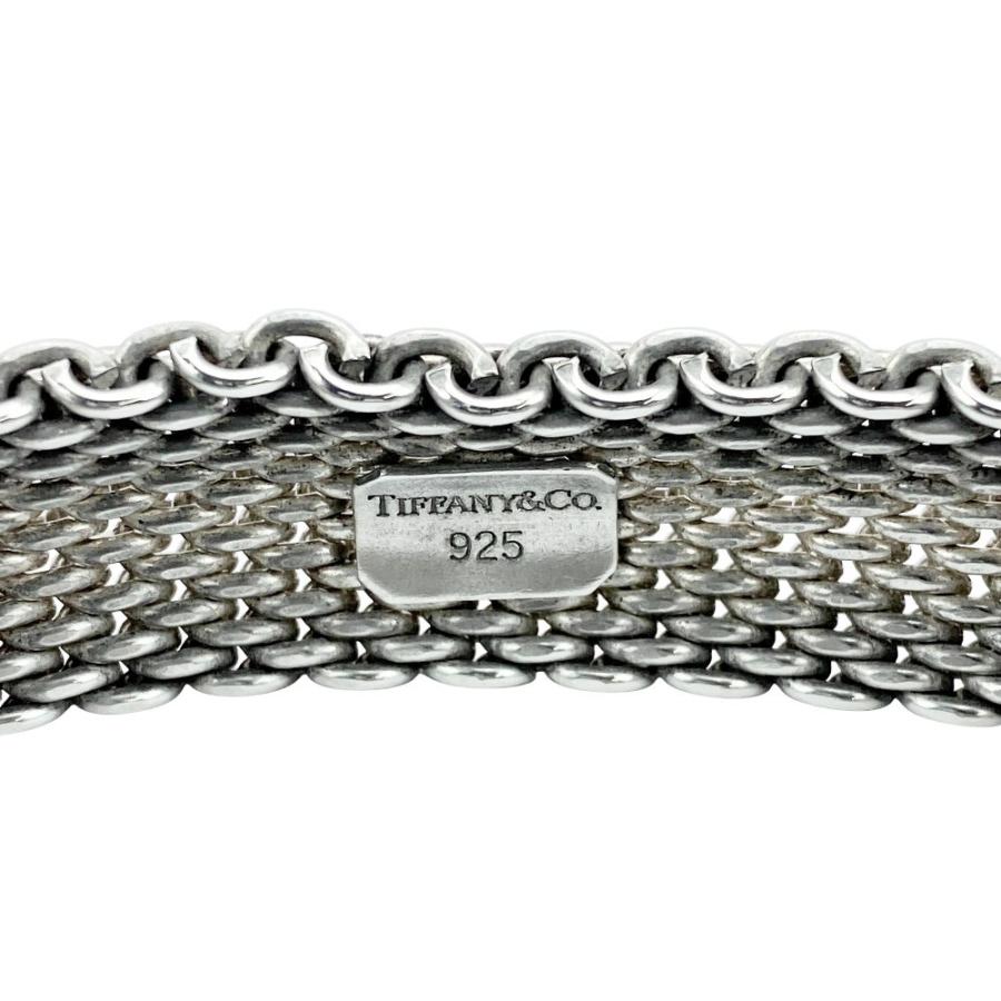 □美品□ ティファニー サマセット メッシュ ブレスレット バングル