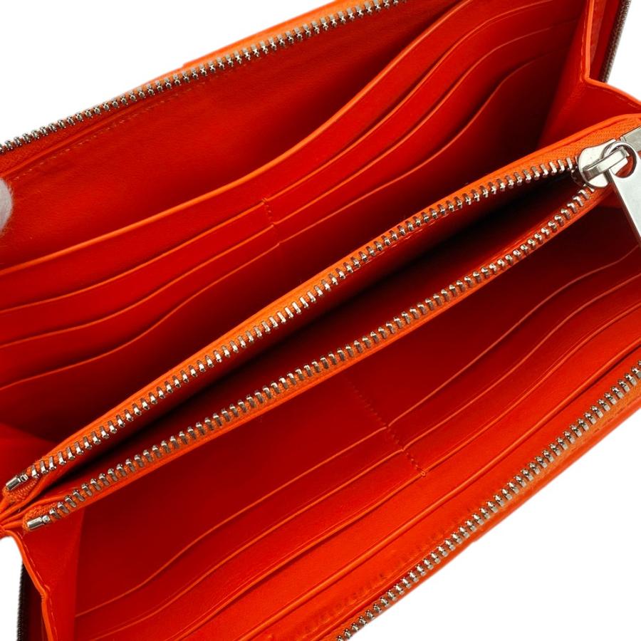 □美品□ ボッテガヴェネタ イントレチャート ラウンドジップ 長