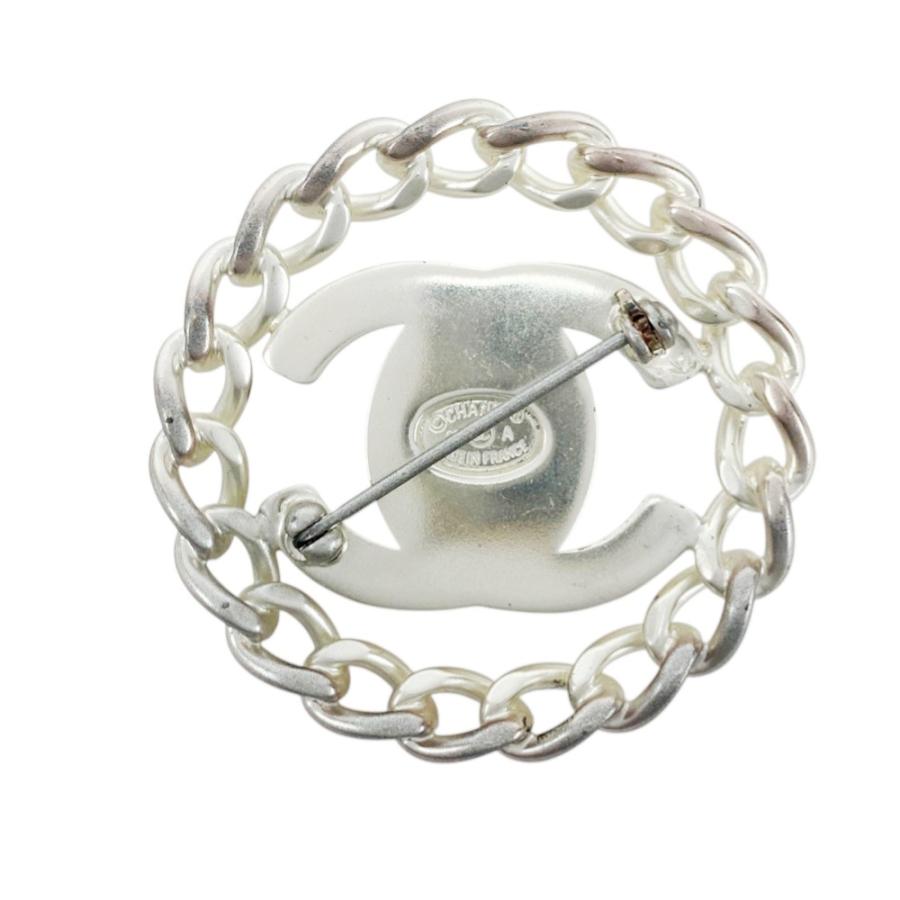 ■美品■　シャネル サークルターンロック ブローチ CCマーク シルバー SS 【394010】5 |  | 01