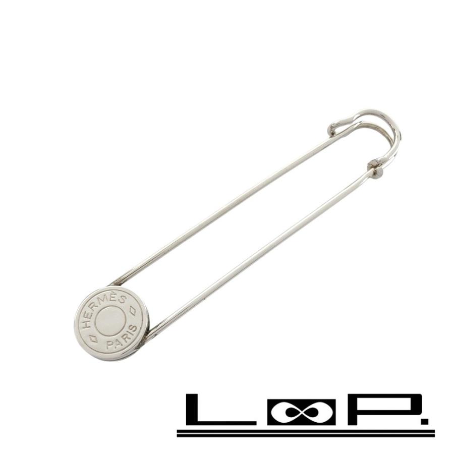 ■美品■　エルメス セリエ ピン ブローチ アクセサリー ビジネス 仕事 パーティー SS シルバー 箱 【394362】3 | 