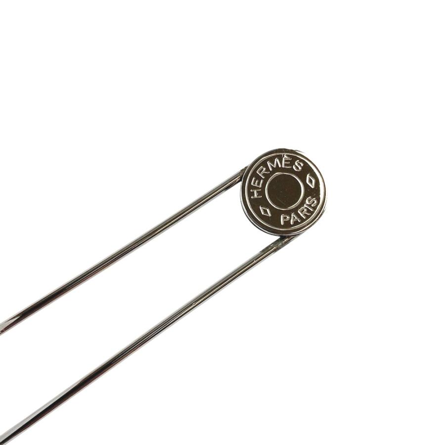 ■美品■　エルメス セリエ ピン ブローチ アクセサリー ビジネス 仕事 パーティー SS シルバー 箱 【394362】3 |  | 06