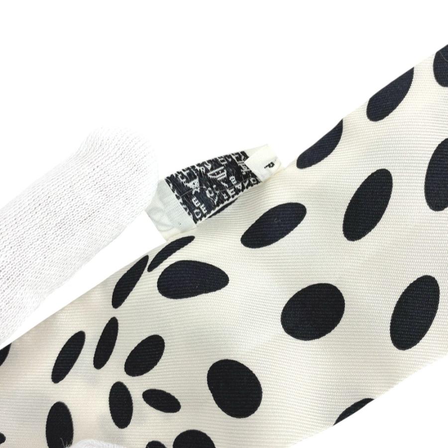 ■美品■　エルメス ツイリー スカーフ ドット 水玉 ホワイト ブラック シルク 箱 【394539】3 |  | 05