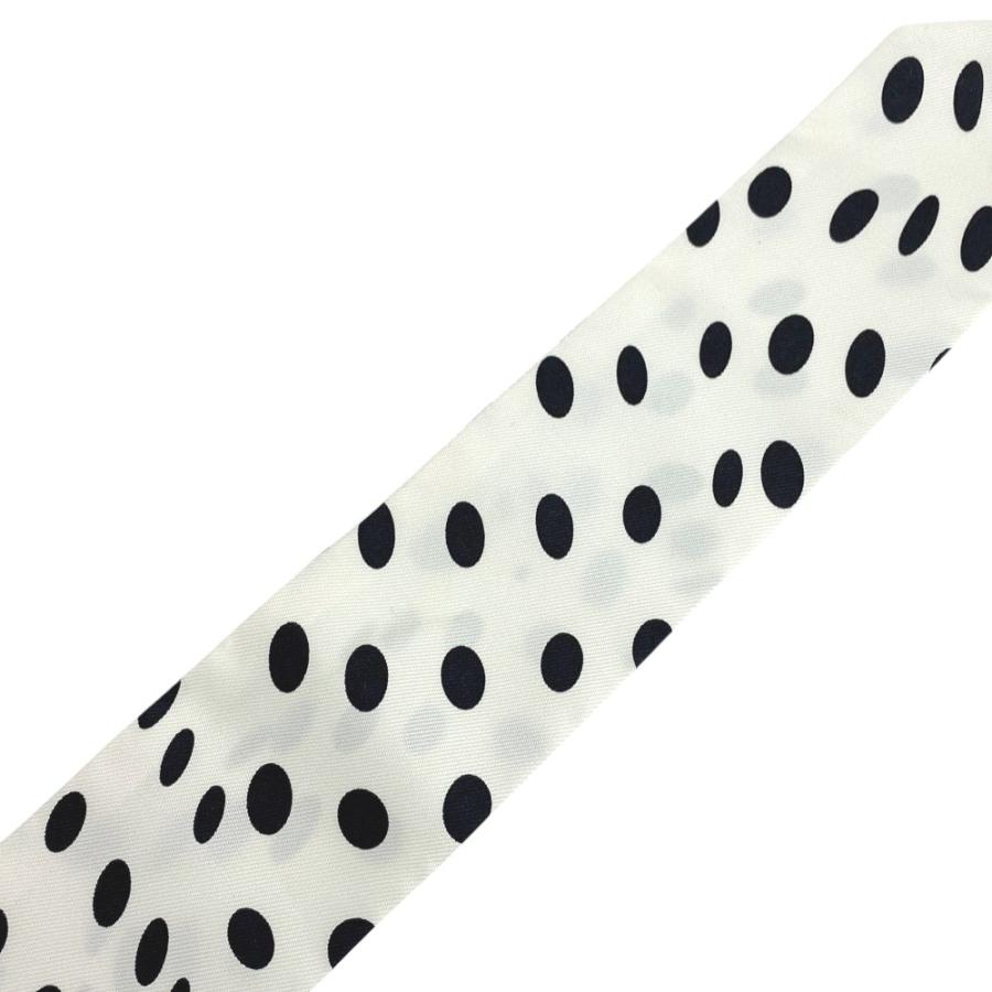 ■美品■　エルメス ツイリー スカーフ ドット 水玉 ホワイト ブラック シルク 箱 【394539】3 |  | 08