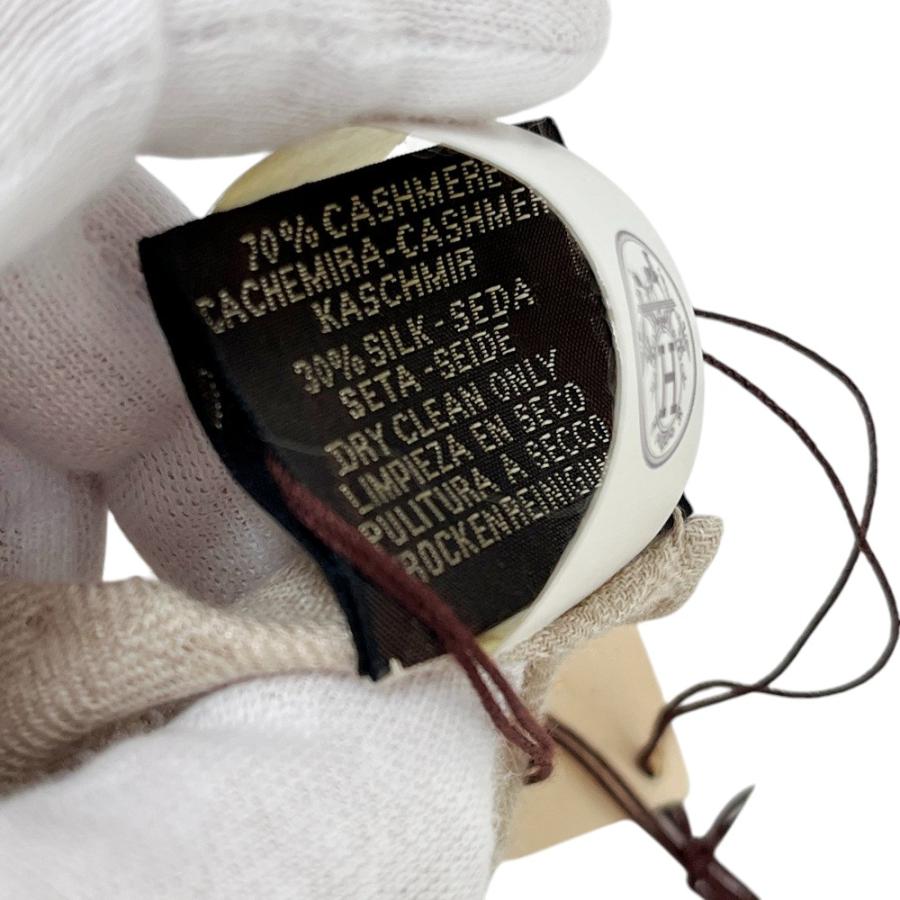 ■未使用■　エルメス カレ140 スカーフ Springs Bandana スプリングス バンダナ 馬車 星 カシミア シルク グリーン ベージュ 【394546】3 |  | 07