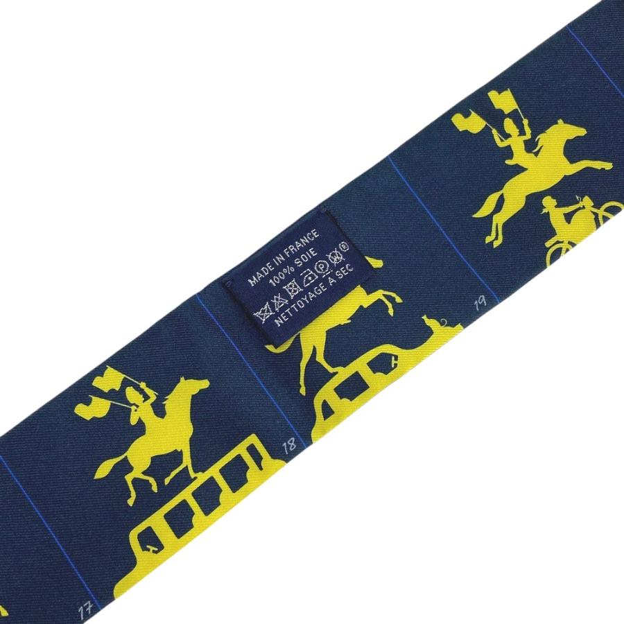 ■中古■　エルメス ツイリー スカーフ HERMES PARADE エルメス パラード ネイビー シルク 箱 【394676】3 |  | 04