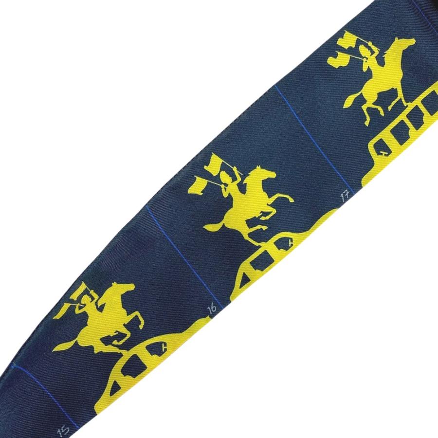 ■中古■　エルメス ツイリー スカーフ HERMES PARADE エルメス パラード ネイビー シルク 箱 【394676】3 |  | 07