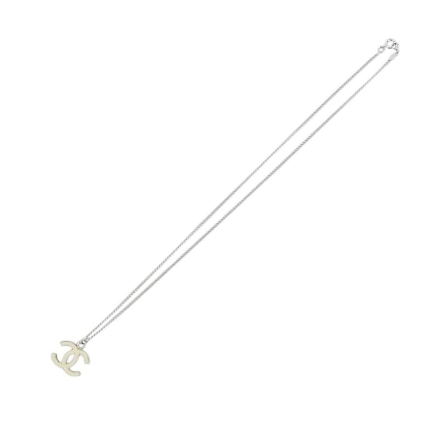 ■美品■　シャネル ココ ネックレス アクセサリー SS シルバー ホワイト 05V 【394751】3 |  | 08