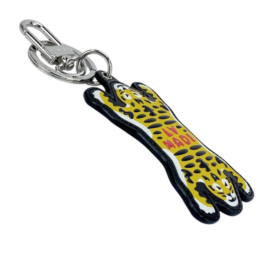 ■美品■　ルイヴィトン ポルトクレ LV MADE タイガー キーリング チャーム モノグラム レザー ブラウン イエロー MP3221 【394805】3 |  | 02