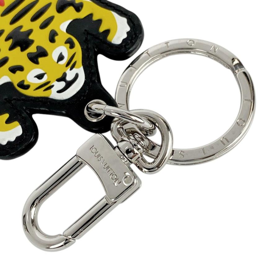 ■美品■　ルイヴィトン ポルトクレ LV MADE タイガー キーリング チャーム モノグラム レザー ブラウン イエロー MP3221 【394805】3 |  | 04