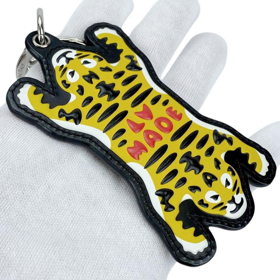 ■美品■　ルイヴィトン ポルトクレ LV MADE タイガー キーリング チャーム モノグラム レザー ブラウン イエロー MP3221 【394805】3 |  | 07