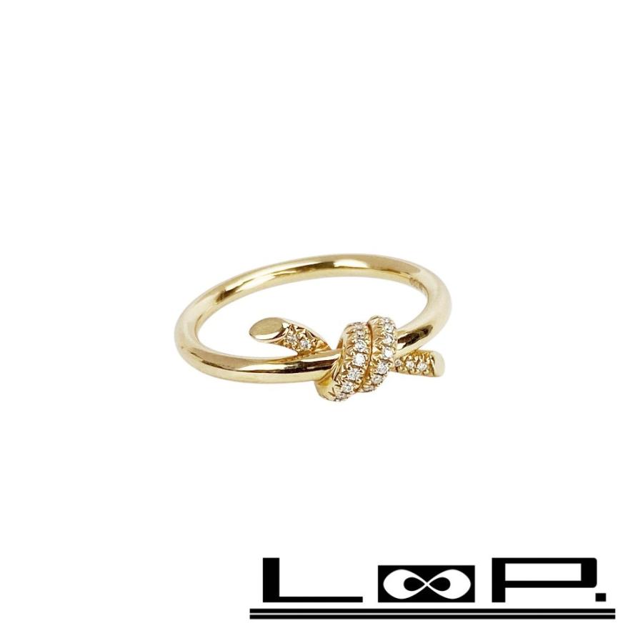 ■新同■　ティファニー ノット リング 指輪 ゴールド K18 YG 750 #9.5 3.9g  【398711】7 | 