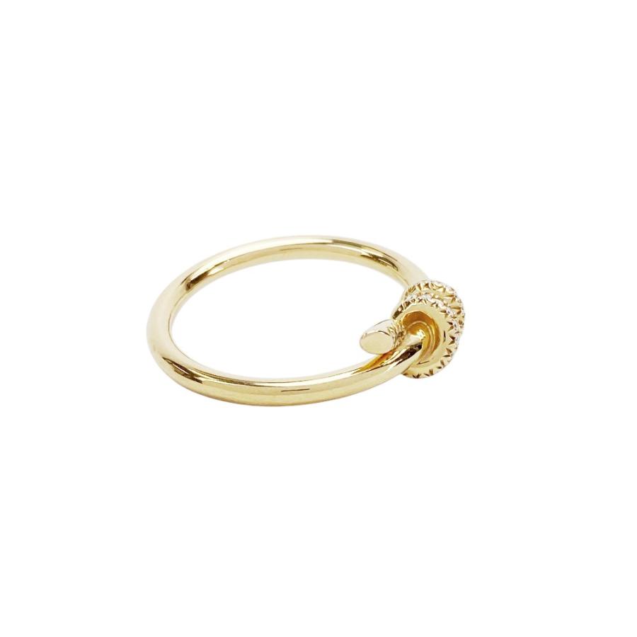 ■新同■　ティファニー ノット リング 指輪 ゴールド K18 YG 750 #9.5 3.9g  【398711】7 |  | 01