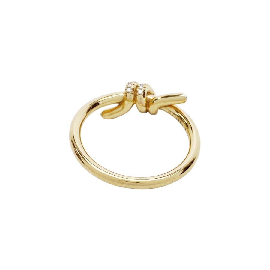 ■新同■　ティファニー ノット リング 指輪 ゴールド K18 YG 750 #9.5 3.9g  【398711】7 |  | 03