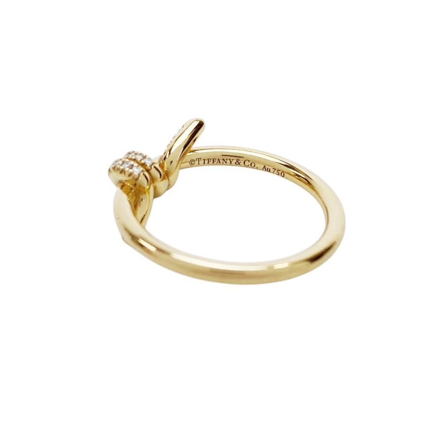 ■新同■　ティファニー ノット リング 指輪 ゴールド K18 YG 750 #9.5 3.9g  【398711】7 |  | 05