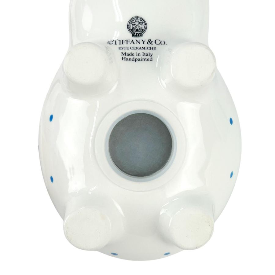 ティファニー ドッドピギー バンク貯金箱陶器 箱付き ティファニー □美品□ ピギー バンク 貯金箱 ブタ 小物 陶器 ドット柄