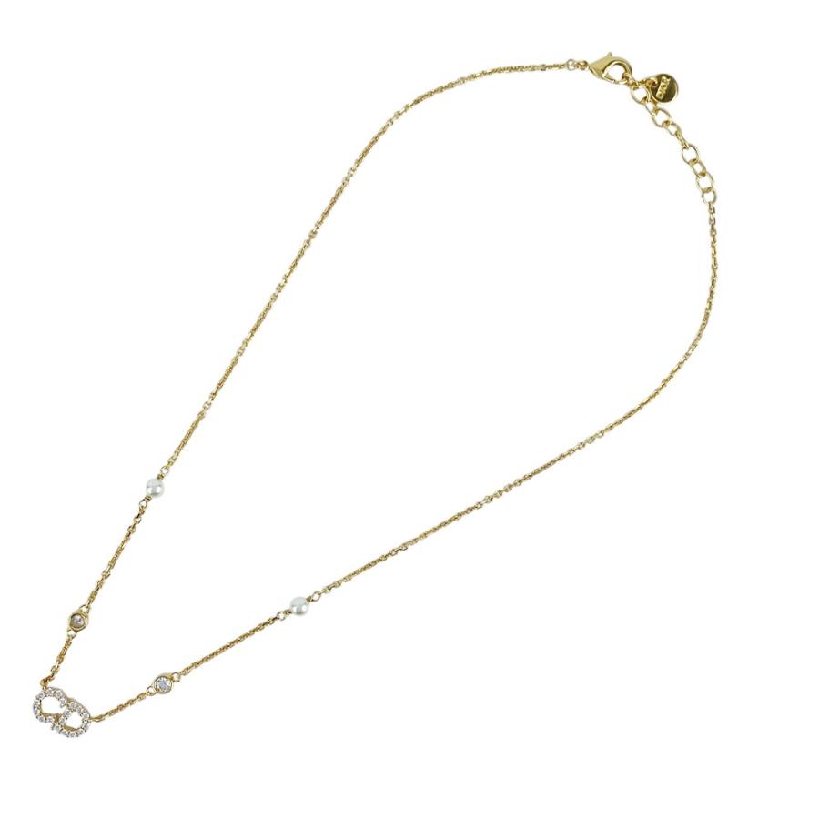 ディオール ■新同■ CLAIR D LUNE ネックレス アクセサリー ゴールド GP レジンパール ラインストーン N1033CDLCY 箱 【40102】5 |  | 02