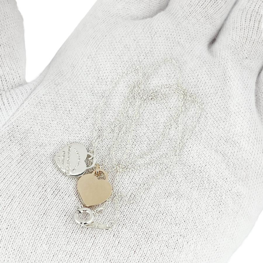 □新同□磨き済□ ティファニー リターントゥ ダブルハート ペンダント