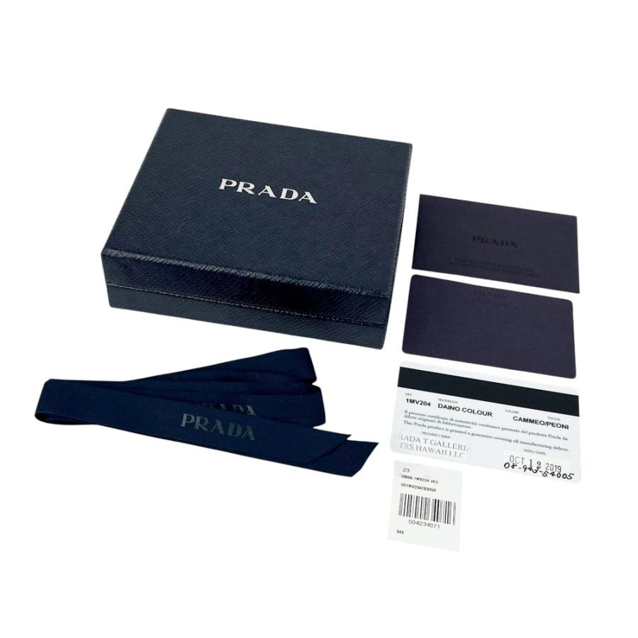 プラダ ■美品■ 二つ折り財布 ウォレット レザー ベージュ ピンク 1MV204 箱 【40188】13 |  | 09