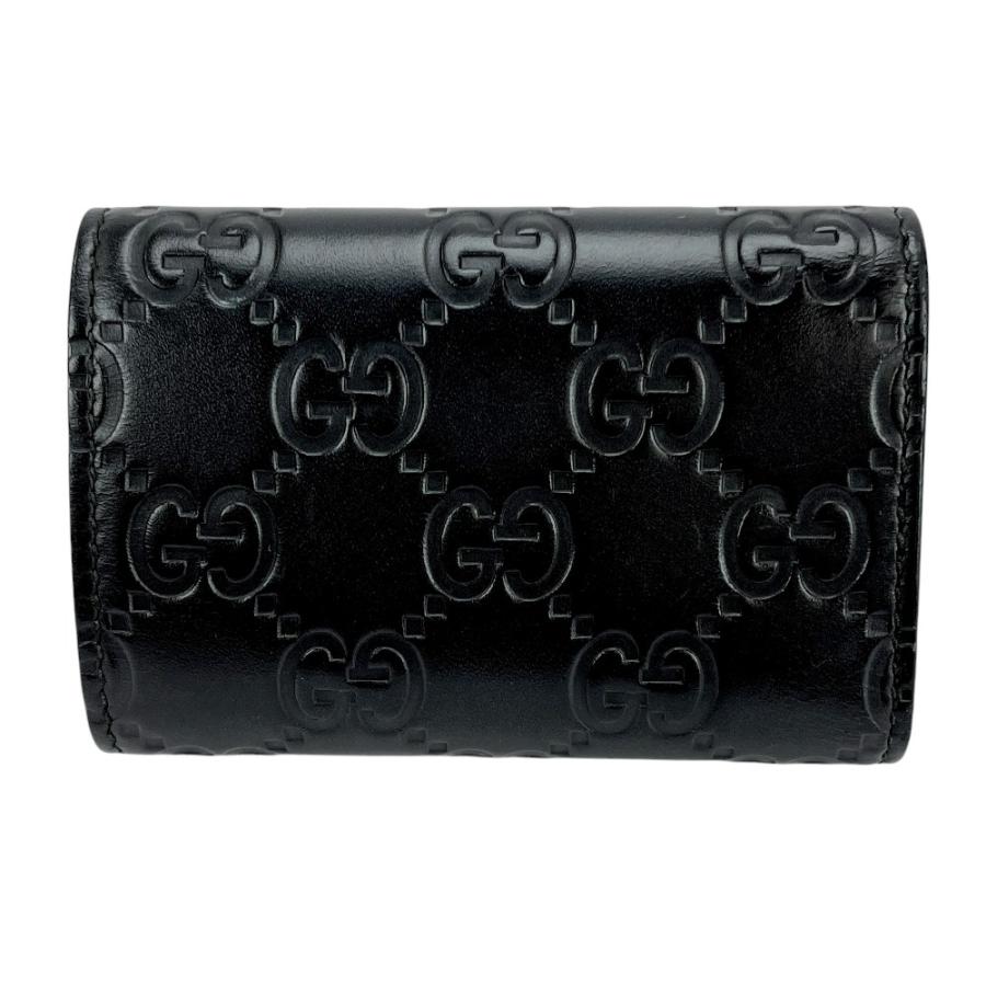 ■中古■　グッチ グッチシマ 6連 キーケース GGシグネチャー レザー メタル ブラック 369673 【401923】7 |  | 01