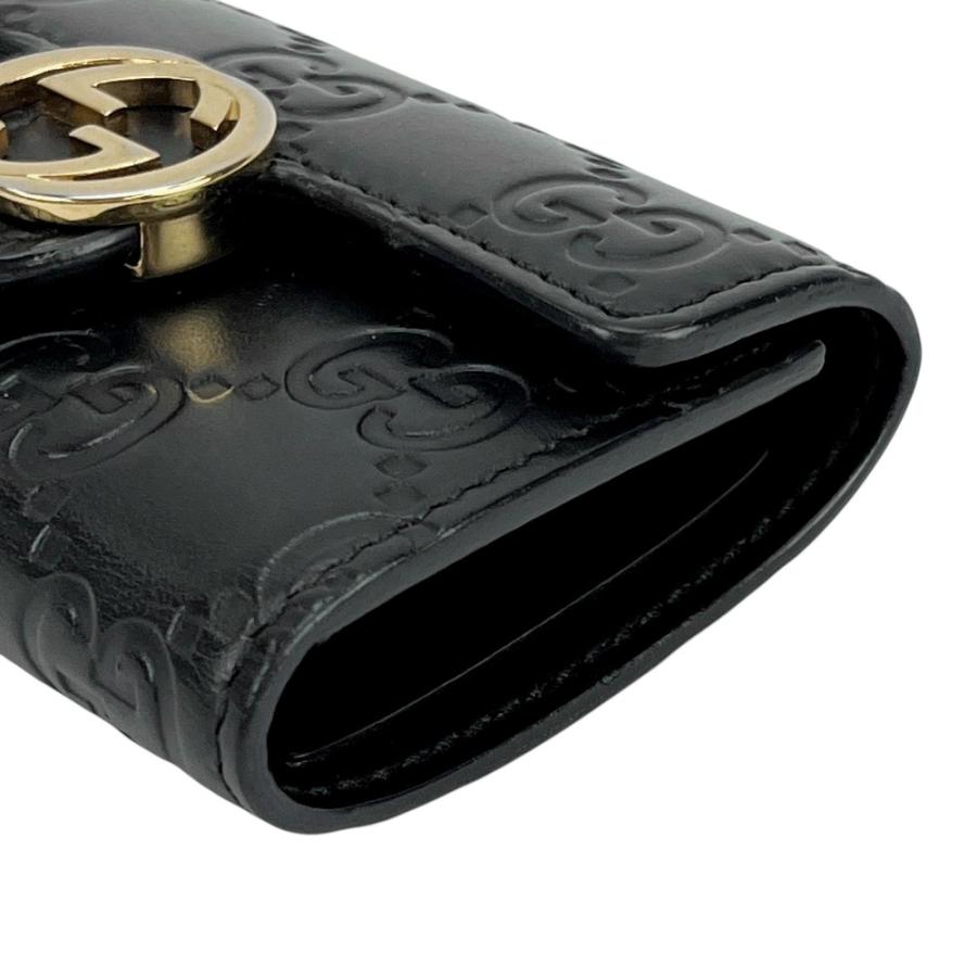 ■中古■　グッチ グッチシマ 6連 キーケース GGシグネチャー レザー メタル ブラック 369673 【401923】7 |  | 03