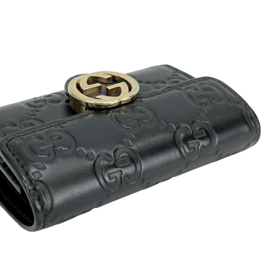 ■中古■　グッチ グッチシマ 6連 キーケース GGシグネチャー レザー メタル ブラック 369673 【401923】7 |  | 04